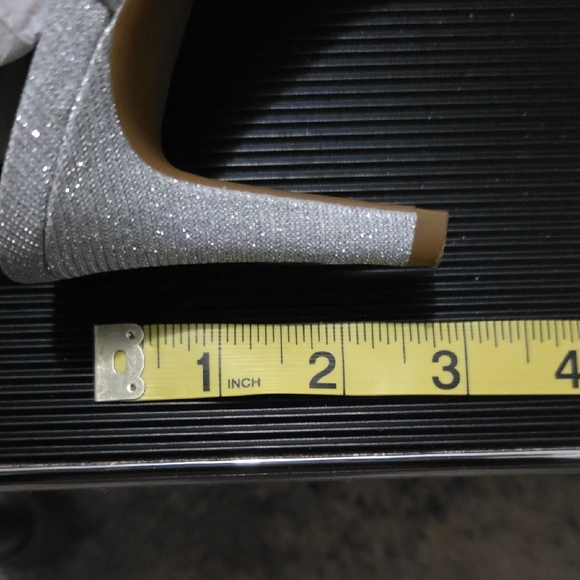 Alex Marie Glittering Silver Heels - Picture 3 of 4